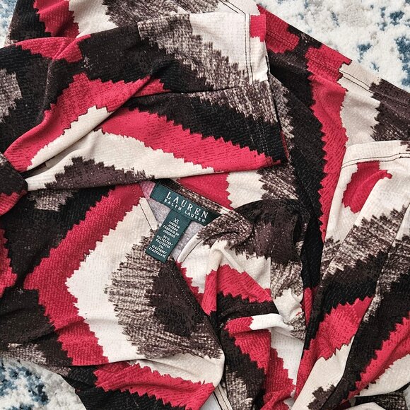 LAUREN RALPH LAUREN - Vintage wrap top (Southwestern print) - Picture 8 of 8